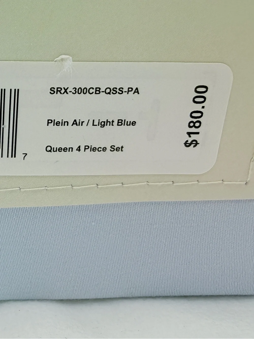 Sleep RX 300 Thread Count 4-pc Queen Sheet Set from Macys, Light Blue
